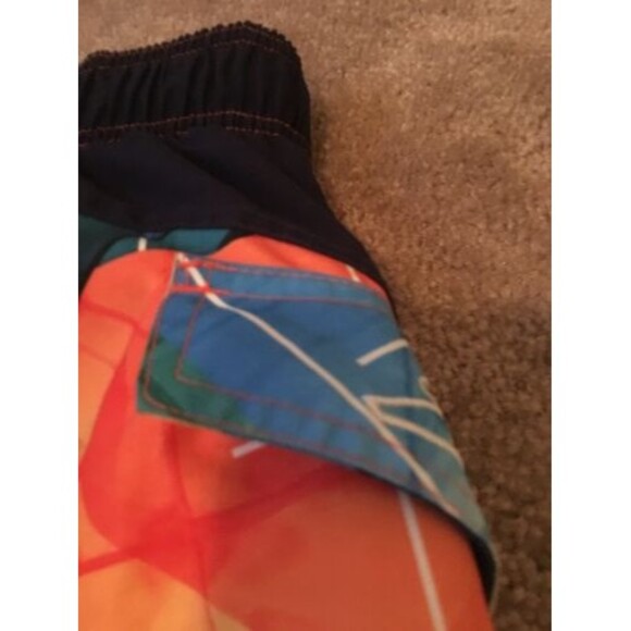 ZeroXPosur Boys Graphic Print Swim Shorts with Built In Briefs Size S 8 - Picture 10 of 11